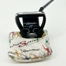 Taylormade Spider X Black Gold White - Stock Black Steel Shaft - Super Stroke 