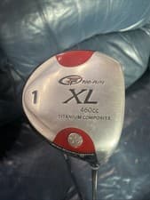 TOP FLITE XL 1 WOOD & COVER 460CC TITANIUM COMPOSITE MED FIRM GRAPHITE SHAFT RH
