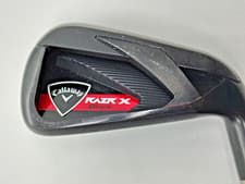 CALLAWAY RAZR X BLACK 6 IRON MEN'S RH RIFLE 6.0 105 BONDED DEMO CLUB 37.25"