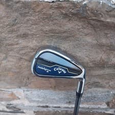RH Callaway Paradym X 7 Iron HZRDUS 5.5 Regular Flex Graphite Shaft - Clean!